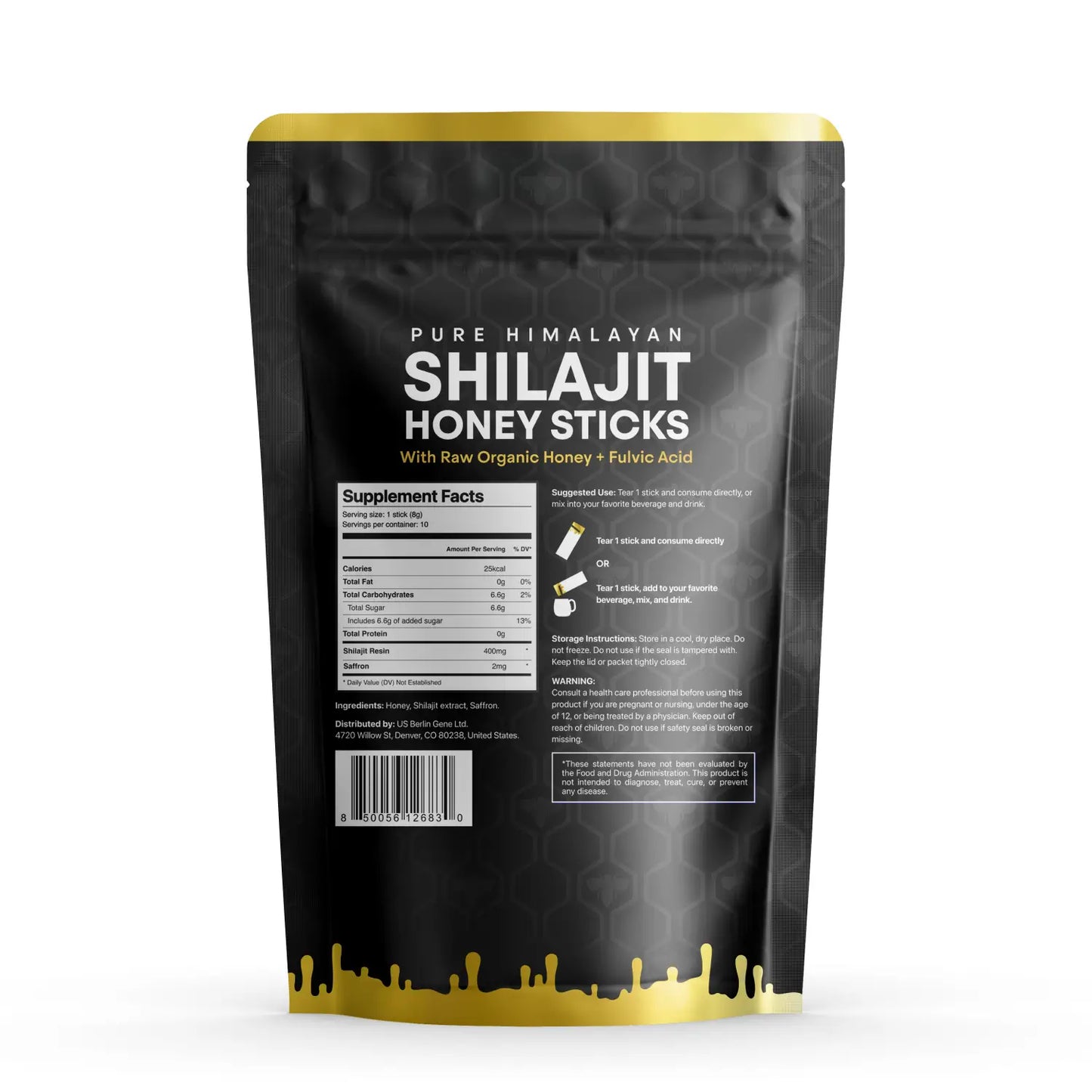 Shilajit Honey Sticks